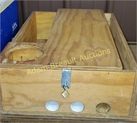 Custom built center console storage box, 16.5 x