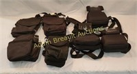 4 small pouch bags and 3 insulated pouches