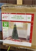 Holiday time 6 ft non lit Wesley pine tree