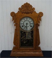 ca.1890 Ingraham Kitchen Clock w/ Thermo Pendulum