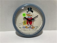 Walt Disney uncle Scrooge battery clock