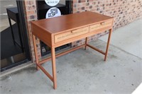 Small Desk w/Wicker Faced Drawers