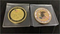 WW II Iwo Jima & Home of the Free Comm. Coins