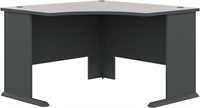 48W Corner Desk in White Spectrum and Slate