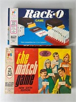 Milton Bradley 1968 The Match Game & 1975 Rack-o