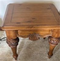 French Provincial Style Square End Table