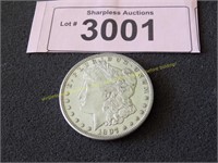 Uncirculated 1897 S Morgan silver dollar