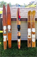 (2) Pairs of Vintage Water Skis