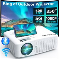 Native 1080P 19000 Lumens 5G WiFi Projector
