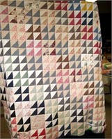 Hand-Stitched Quilt Top 72x78 - #10