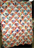 Hand-Stitched Quilt Top 72x79 - #12