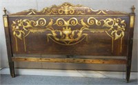 18TH/19TH C. CARVED AND GILTED HEADBOARD