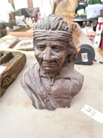 Indian bust 8in tall