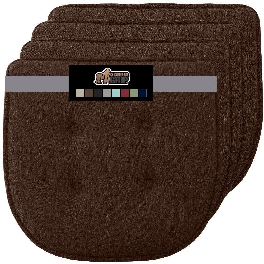 Gorilla Grip Tufted Memory Foam Chair Cushions,