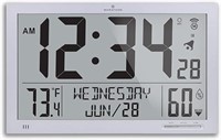 Atomic Wall Clock - Indoor Temperature