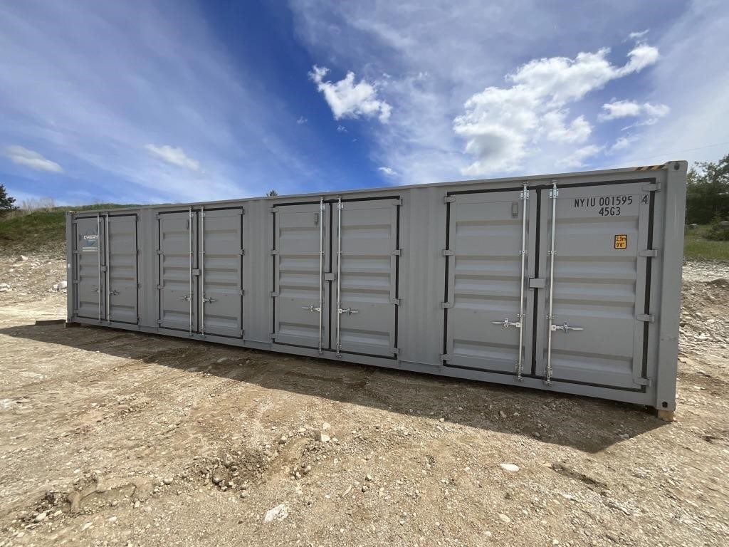 40' Shipping Container With Side Doors