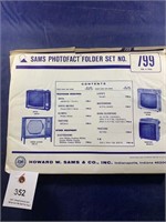 Vintage Sams Photofact Folder No 799 Console TVs