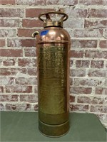 Large Copper Fire Extinguisher-a