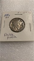 1918 S Error Buffalo Nickel Double Profile
