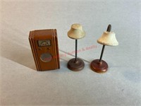 2 Dollhouse Kage Floor Lamps & Floor Radio