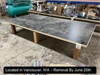 4'X8' WOOD ASSEMBLY TABLE