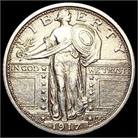 1917-D FH Standing Liberty Quarter CHOICE BU