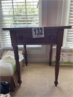 Vintage cherry side table w/drawer