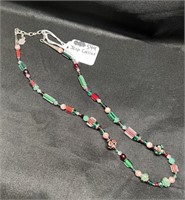 Jeep Collins Sterling Beaded Necklace