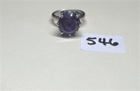 Sterling/ Amethyst Ring