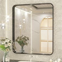 Tetote Black Framed Mirrors For Bathroom, 30x36 In