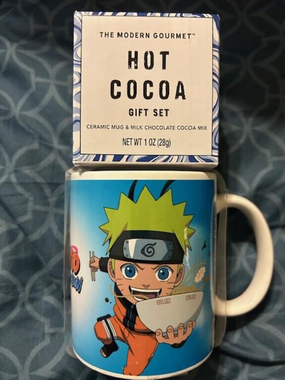 Naruto Shippuden Hot Cocoa Mug Set NEW