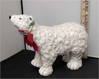 Christmas Polar Bear Figurine