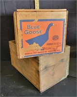 Blue Goose Rubidoux Brand Orange Fruit Crate