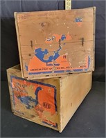 Blue Goose Rubidoux Brand Orange Fruit Crate