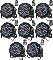 U`King RGB 36 LED Stage Lights  8 Pack