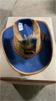 Western style denim hat