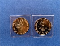 1982 Proclamation -Constitution Act Medallions