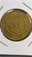 2007 Chuck e. Cheese token