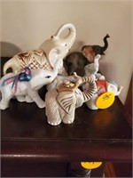 COLLECTION OF CERAMIC ELEPHANTS