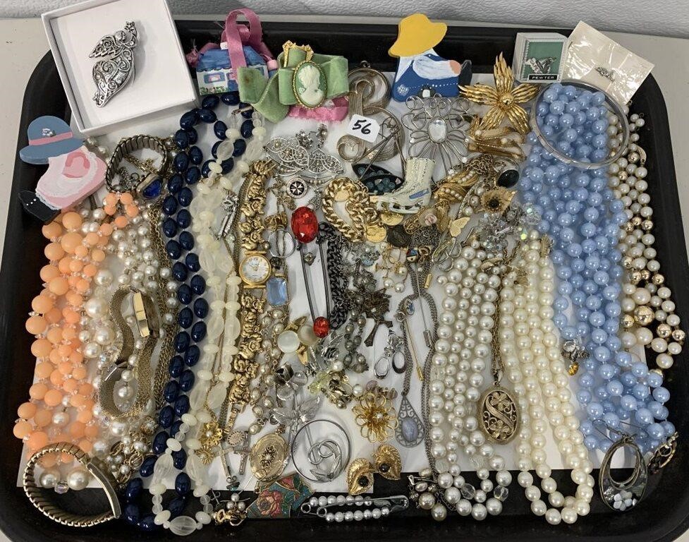 Lot of Costume Jewelry & Watches