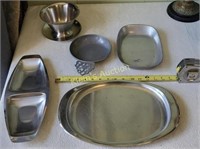 kitchenware lot of 5  stainless steel italy, & pe