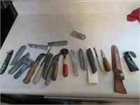 box cutters & items & briefcase
