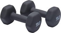 15lb Amazon Basics Coated Dumbbell Pair