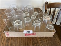 Coordinating Drink Glasses / Varying Sizes