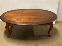 Oval Solid Wood Coffee Table