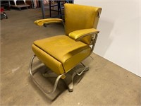 Vintage Gold Glitter Beauty Shop Chair