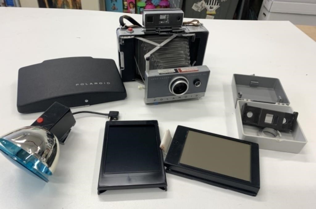 Polaroid Camera, Flash and Film