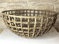 Large Woven  Basket 24.5” x 11”