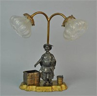 BRONZE ORIENTALIST NODDER LAMP