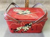 Vintage Decoware tin lunch box